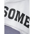 thumbnail image 6 of Doomiva Kids Girls Hoodies Long Sleeve Pullover Sweatshirts Hip Hop Street Jazz Dance Crop Tops White 9-10, 6 of 7