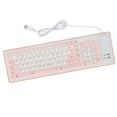 thumbnail image 4 of Foldable Silicone Wired Silent Keyboard,103-key Portable Soft Rubber Lightweight Waterproof USB Rollup Keyboard for Laptop PC Computer Travel Office Home, 4 of 7