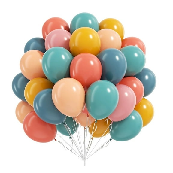 Mae 60pcs Boho Rainbow Balloons 10inch Balloons for Birthday Party Decor
