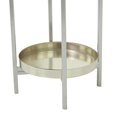 thumbnail image 5 of CosmoLiving by Cosmopolitan 32", 24"H Silver Metal Planter with Removable Stand (2 Count), 5 of 9