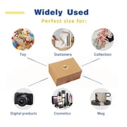 BagDream 6x4x3 inch Shipping Boxes 25 Pack Brown Corrugated Cardboard Box for Packaging, Mailing, Small Business