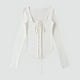 thumbnail image 1 of Ailaofu Women's Long Sleeve Cardigan Sweater V Neck Bow Tie Front Lightweight Shrug Sweater, 1 of 5