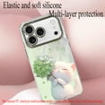 thumbnail image 3 of Phone Case for iPhone 17 Pro Max with Lanyard,Anti-fingerprint,Shockproof Drop-proof,Cute Cat Silicone Phone Shell for Women Gift, 3 of 6