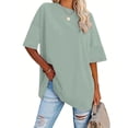 thumbnail image 4 of Women's Solid Color Sweetheart Bikini Set Stylish and Comfortable Two Piece Swimwear Women Compression Long Sleeve Shirt Womens Tennis Shirts Short Sleeve Athletic Shirts Women Loose Fit Workout, 4 of 5