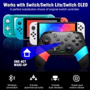 Switch Controller Compatible with Switch/Switch Lite/Switch OLED, Extra Controller with Paddles, Wireless Switch Pro Controller with Turbo, 6-Axis Gyro,Programmable with Buttons,Black