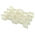 thumbnail image 1 of Tablero organizador separador de almacenamiento de plástico con forma de panal de 12 piezas Blanco, 1 of 9