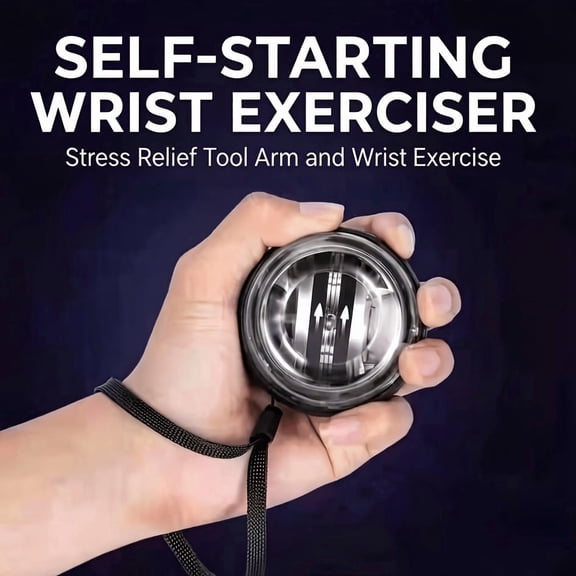 Gyroscopic Wrist Strength Trainer for Men & Women, Wrist and Forearm Exerciser, Grip Strength Trainer for Arm Muscle Workout, Office & Gym Fitness Equipment