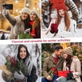 thumbnail image 5 of FZ FANTASTIC ZONE Womens Winter Gloves with Touch Screen Thermal Chenille Warm Lining Knit Gloves for Women Cold Weather Gift, 5 of 6