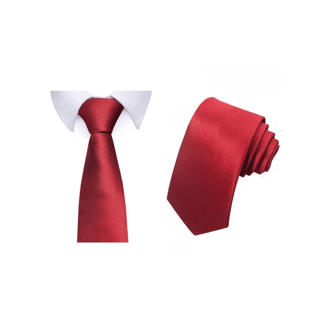 corbata delgada roja