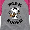 thumbnail image 3 of Peanuts - Pre-K Rocks - Toddler And Youth Girls Raglan Graphic T-Shirt, 3 of 6