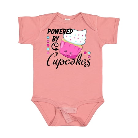 

Inktastic Powered by Cupcakes- Happy Cupcake Gift Baby Boy or Baby Girl Bodysuit