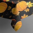 thumbnail image 5 of Fall Pumpkins and Autumn Leaves Pattern Square Tablecloth,Waterproof Square Table Cover,Wipeable Spillproof Washable Table Cover for Home Kitchen Party Decor 52"x52"(132x132cm), 5 of 6
