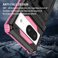 thumbnail image 2 of For Google Pixel 9 / 9 Pro Case with Belt Clip Holster, Heavy Duty Military Grade Drop Protective, 360° Rotating Kickstand Shockproof TPU Shell Durable Rugged Cover For Google Pixel 9 / 9 Pro, Pink, 2 of 15