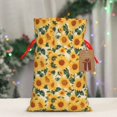 thumbnail image 4 of Fuzoiu Green Leaf Sunflower Print Christmas Gift Bag,Burlap Gift Bag with Drawstring Closure & Hang Tag,Perfect for Holidays, Birthdays, and Special Occasions-Small, 4 of 7