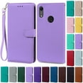 thumbnail image 2 of For Huawei Y6 2019 Case Leather Flip Wallet Case For Coque Huawei Y6 Prime 2019 MRD-LX1 Flip Case for Huawei Y6S Cover Fundas Gray-Strap Y6 Prime 2019, 2 of 6
