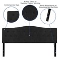 thumbnail image 4 of Cambridge Tufted Upholstered King Size Headboard in Black Fabric, 4 of 9
