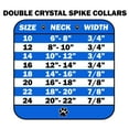 thumbnail image 2 of Pet and Dog Spike Collar, "Double Crystal  Orange Spikes", 2 of 4
