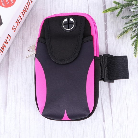 LABSERRON Sports Arm Phone Bag with Key Holder, Lightweight Gym & Outdoor Running Armband for Cell Phones