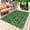 Green, variant on Navy Blue Floral Outdoor Rug 3x5 Ft - Reversible Patio Rug Outdoor Camping Rugs, Vintage Farmhouse Abstract Flowers Washable Indoor Outdoor Area Rugs, Non-Slip Outdoor Carpet Runner for Deck/Porch