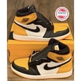 thumbnail image 1 of N I-K-E A i r-Jor-dan 1 ‘Taxi’ Yellow Toe Sneakers 555088-711 Men’s Size 10.5 BNIB, 1 of 6