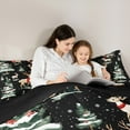 thumbnail image 5 of jejeloiu Cute Christmas Reindeer Full Size Comforter Sets,Xmas Theme Tree Bedding Comforter Set,White Snowflake Bedding Sets For Child,Luxury Bedroom Decor Reversible,3pcs, 5 of 8