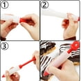 thumbnail image 3 of Paquete de 4 bolígrafos para decoración de pasteles, bolígrafo de silicona para helado, herramienta para escribir pasteles con 4 patrones de punta de bolígrafo para helado, utilizado para hornear pasteles decorativos y accesorios para pasteles de bricolaje, vasos para pasteles, galletas para pasteles. oso de fresa Electrónica, 3 of 5