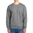 thumbnail image 4 of JERZEES Crewneck Sweatshirt Pullover Fleece Sweater for Men in Oxford Sandstone 8oz 50/50 Cotton/Polyester Pack 2 Size S, 4 of 6