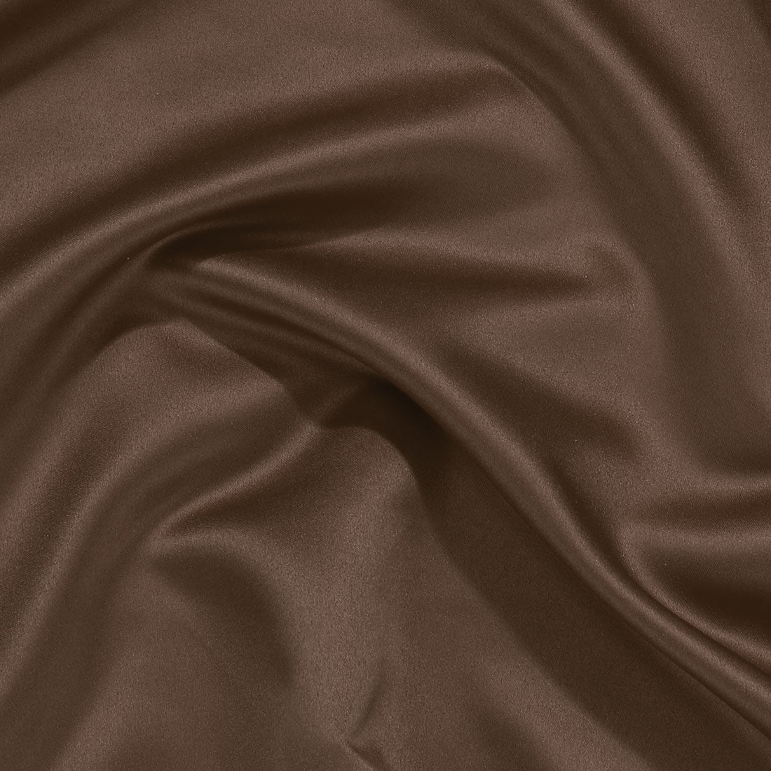Unique Bargains Silky Satin Pillow Cases Covers Set of 2 Brown Standard