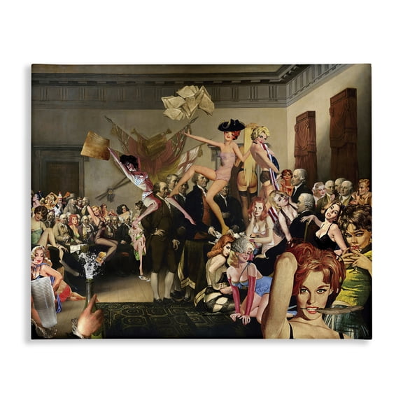 Stupell Industries Shabby Chic Classic Collage Canvas Art, 20 x 16, by Barry Kite