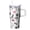 Plants-94, variant on 20oz Insulated Cup with Handle & Straw, Stainless Steel Construction, Temperature Retention, Plant Decorative Style