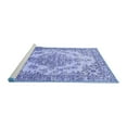 thumbnail image 2 of Ahgly Company Machine Washable Indoor Rectangle Oriental Blue Industrial Area Rugs, 7' x 9', 2 of 4