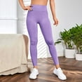 thumbnail image 4 of Women's Stock New Yoga Pants For Women's Sports Running Lifting Beauty And Fitness Pants(S, Purple), 4 of 6