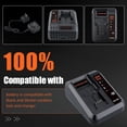 thumbnail image 5 of 2Pack LBXR20 3800mAh Replacement for Black and Decker 20V Lithium Battery Max LB20 LBX20 LST220 LBXR2020-OPE LBXR20B-2 LB2X4020 Cordless Tool Battery, 5 of 7