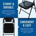 thumbnail image 2 of Plastic Development Group Commercial Party Heavy Duty Steel Folding Chair, Black, 2 of 6