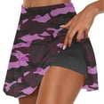 thumbnail image 4 of Women's Tennis Skirt Camouflage Pleated Skirts Golf Skorts for Woman High Waisted Lightweight Athletic with Shorts Pockets, 4 of 7