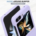 thumbnail image 5 of for Samsung Galaxy Z Flip 5 5G Case Designer Kickstand Shockproof Hard PC Camera Protection Cover for Girls Women -Purple, 5 of 14
