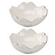 thumbnail image 1 of 2PCS Flower Ceramic Seasoning Dipping Bowl Sakura Design Porcelain Sauce Dish Plate for Condiment Kitchen BBQ (Blanco), 1 of 7