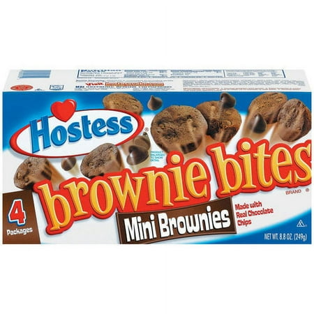 Hostess Brownie Bites Mini Brownies, 4 count, 8.8 oz