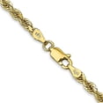 thumbnail image 4 of Auriga 10K Yellow Gold 3.35 mm Diamond-cut Quadruple Rope Chain Necklace for Mens 22", 4 of 6