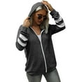 thumbnail image 4 of Womens Active Long Sleeve Zip Up Hoodies with Pocket Hooded Sweatshirts S-2XL, 4 of 7
