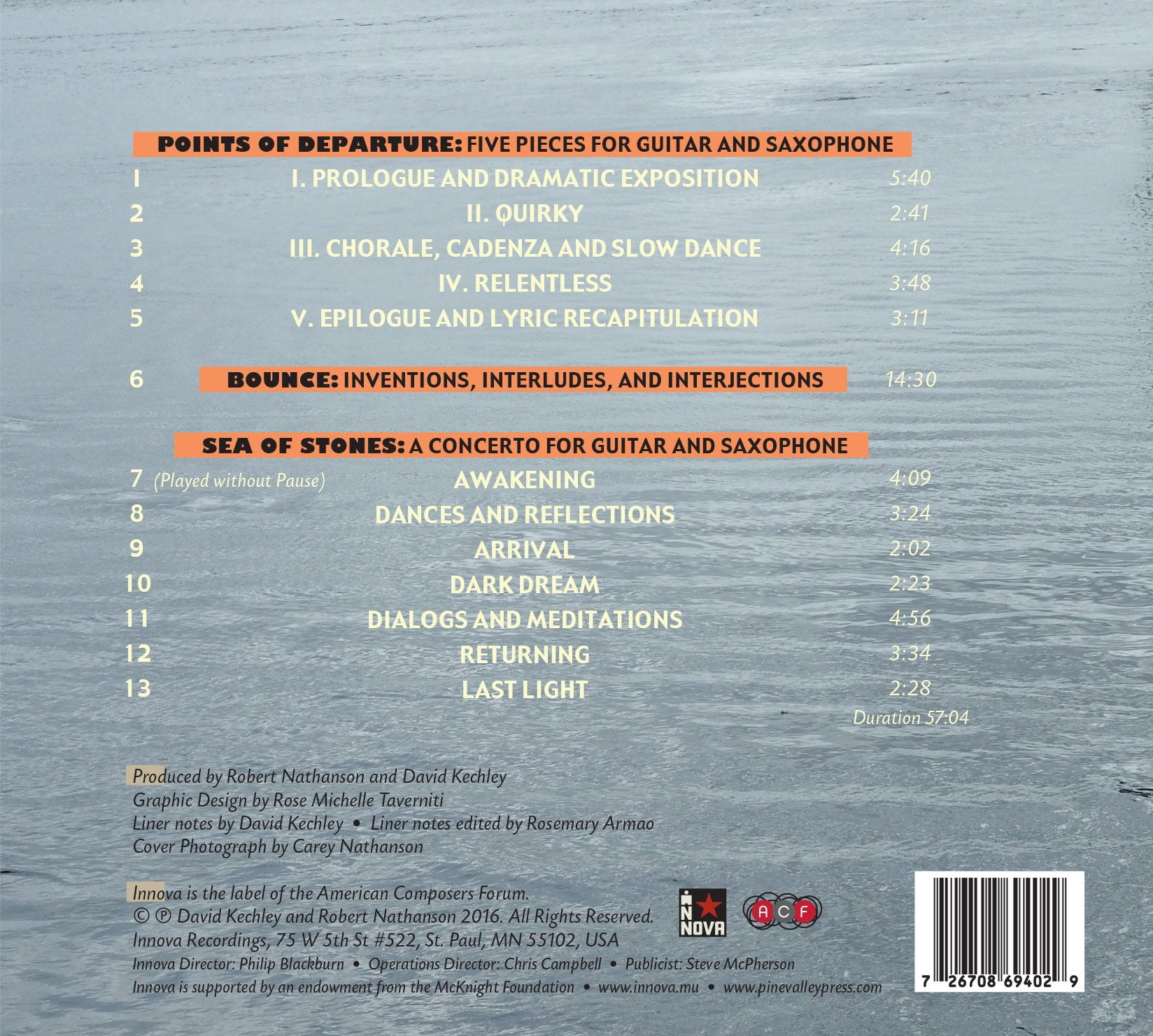 Kechley,David / Nathanson,Robert / Bongiorno,Frank - Sea of Stones - Music & Performance - CD