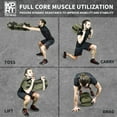 thumbnail image 4 of XPRT Fitness Army Green Workout Sandbag Size Medium 25-75lbs, 4 of 8