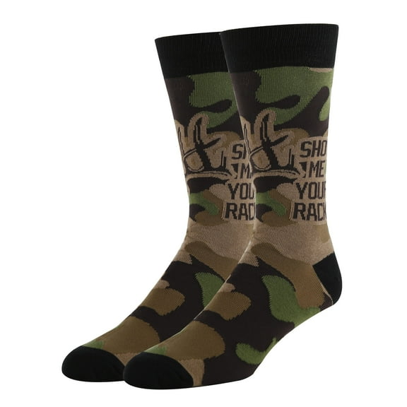 OoohYeah Men’s Novelty Adult Humor Crew Socks, Crazy Funny Cotton Dress Socks Gift ,Nice Rack