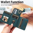 thumbnail image 6 of Allytechgroup Wallet Case for Samsung Galaxy A23 4G, Shockproof PU Leather & TPU Flip Stand Slim Fit with Card Slots and Ring Holder Shoulder Strap, Stay Stylish and Organized, Cyan, 6 of 11