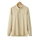 thumbnail image 1 of pstuiky Camisas casuales de manga larga para hombre, Blusas de cuello redondo, sueltas, informales, cómodas, lisas, de manga larga, para hombre Tops de hombre xxl, 1 of 3