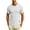 02# White, variant on IhhxPro Men's Cotton Linen Short Sleeve Tee Ribbed Shoulder T-Shirt Breathable Slim Fit Crewneck M-3XL