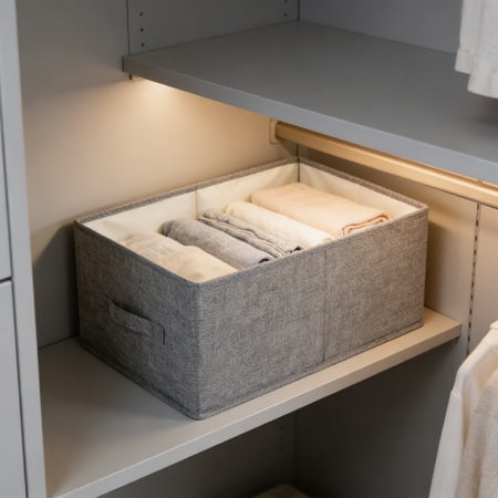Foldable Storage Box Drawer Storage Organizer for Clothing Fabric Storage Bin with Handles Wardrobe Clothes and Toy Organizer for Closet Bedroom and Shelf