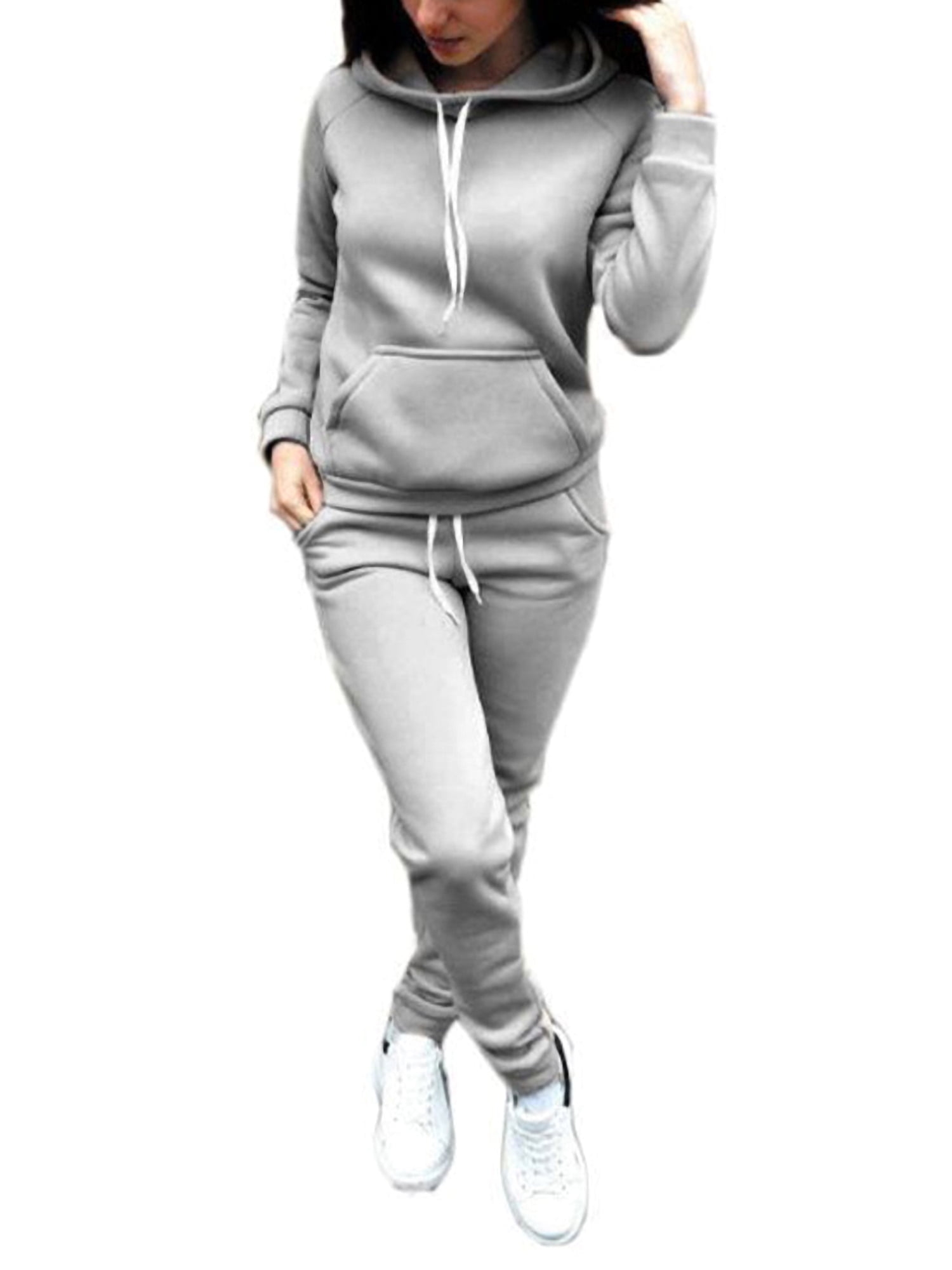 Details about   Women Tracksuit Hoodies Sweatshirt Pants Sets Ladies Sport Wear Casual Suit 2Pcs