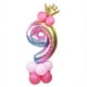 thumbnail image 1 of Naiovety 32 pulgadas 1 2 3 4 5 6 7 8 9 de dígitos de oro rosa globos de papel de aluminio boda cumpleaños Baby Shower fiesta decoración Kits de decoración para fiestas Oro rosa Número 9 Naiovety HA002851-10, 1 of 6