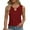 Wine, variant on ITSAME Women's Tank Tops, V Neck Checked Graphic Sleeveless Summer 2025 Fashion Casual Blouse Dark Gray XL